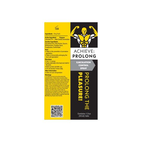 Achieve: Prolong 2 Oz (44ml) Spray for Extended Pleasure > Essentials > Mens Enhancers