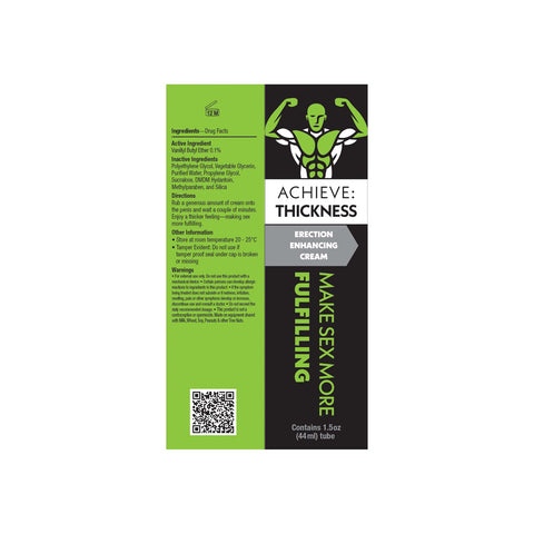 Achieve: Thickness - Erection Enhancing Cream for Men 44 ml ENHANCERS