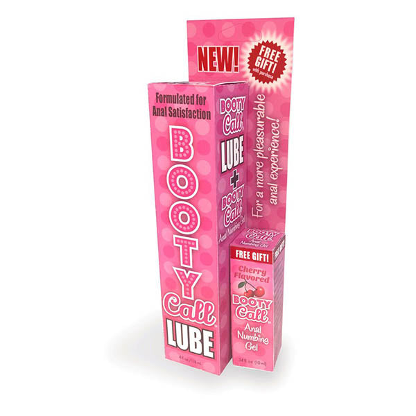 Booty Call Lube Duo (Cherry) – Anal Lubricant and Numbing Gel Set 118ml Default Title > Lube > Flavoured