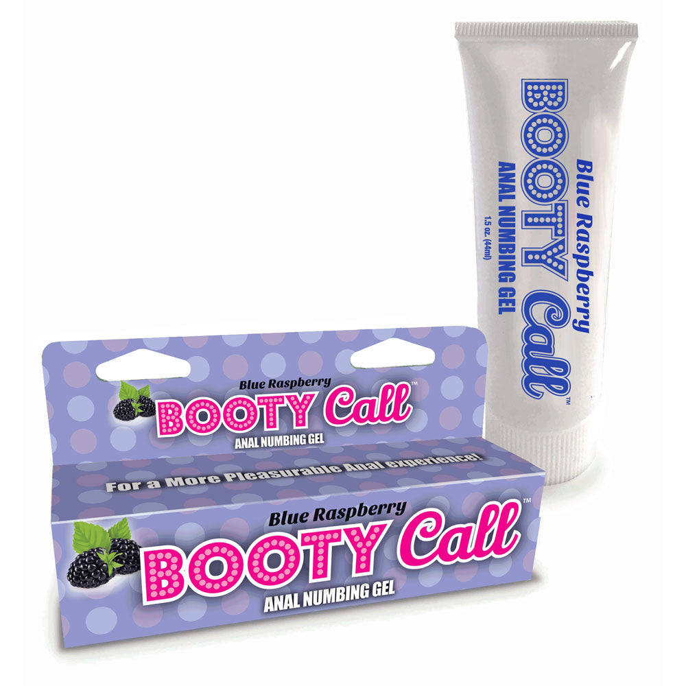 Booty Call Blue Raspberry Flavored Anal Numbing Gel – 44 ml Gel > Lube > Anal Main image