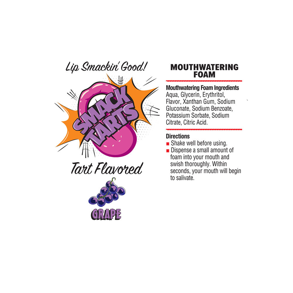 Smack Tarts Mouthwatering Foam (Sour Grape) – Oral Pleasure Foam 2.7oz > Lube > Oral Gels & Sprays