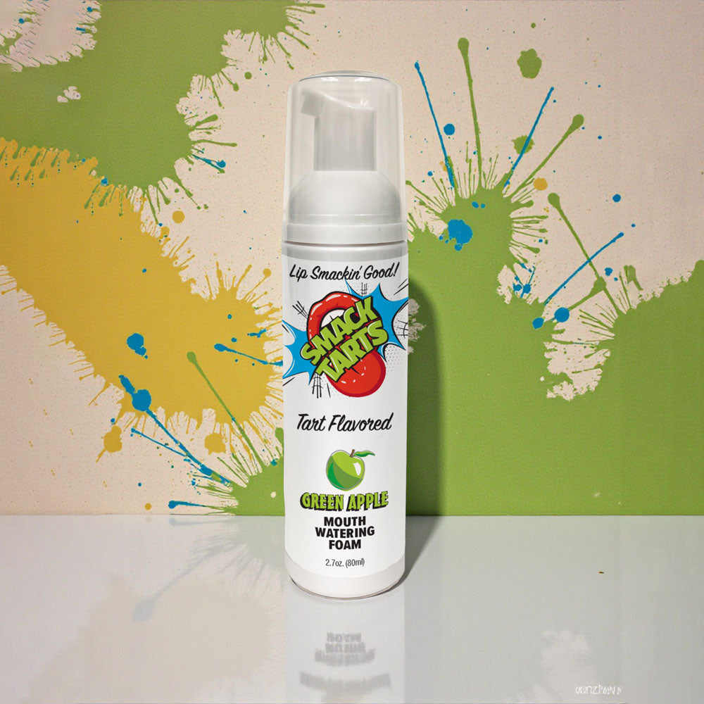 Smack Tarts Mouthwatering Foam (Sour Green Apple) – Flavored Oral Spray 2.7 Oz > Lube > Oral Gels & Sprays