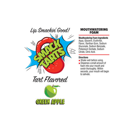 Smack Tarts Mouthwatering Foam (Sour Green Apple) – Flavored Oral Spray 2.7 Oz > Lube > Oral Gels & Sprays