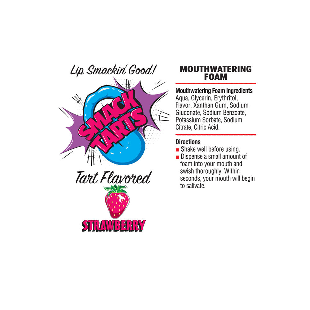 Smack Tarts Mouthwatering Foam (Sour Strawberry) – Flavored Oral Spray 2.7oz > Lube > Oral Gels & Sprays