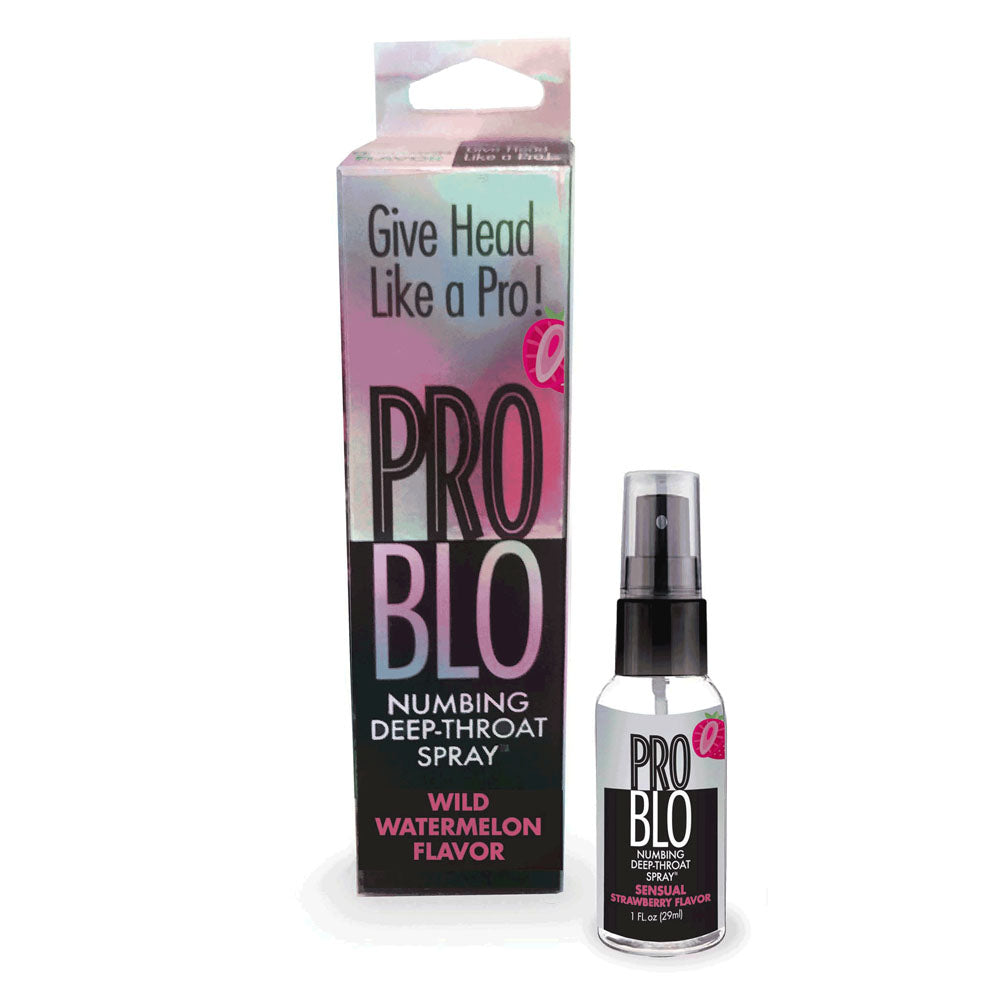 ProBlo Deep Throat Spray (Strawberry) – Strawberry Flavored Oral Desensitizer Spray 30 ml Default Title > Lube > Oral Gels & Sprays