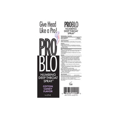 ProBlo Cotton Candy Deep Throat Spray 30 ml - Flavorful Desensitizer NOVELTIES
