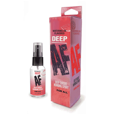 Deep AF Watermelon Flavored Numbing Throat Spray (29 ml) – Deep Throat Spray > Lube > Oral Gels & Sprays