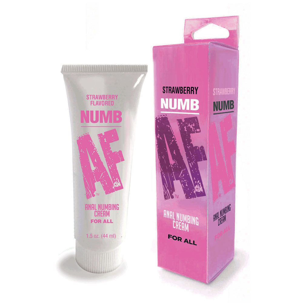 Numb Af Strawberry Flavoured Anal Numbing Cream 44 Ml Default Title ENHANCERS