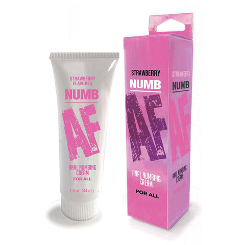 Numb Af Strawberry Flavoured Anal Numbing Cream 44 Ml Default Title ENHANCERS