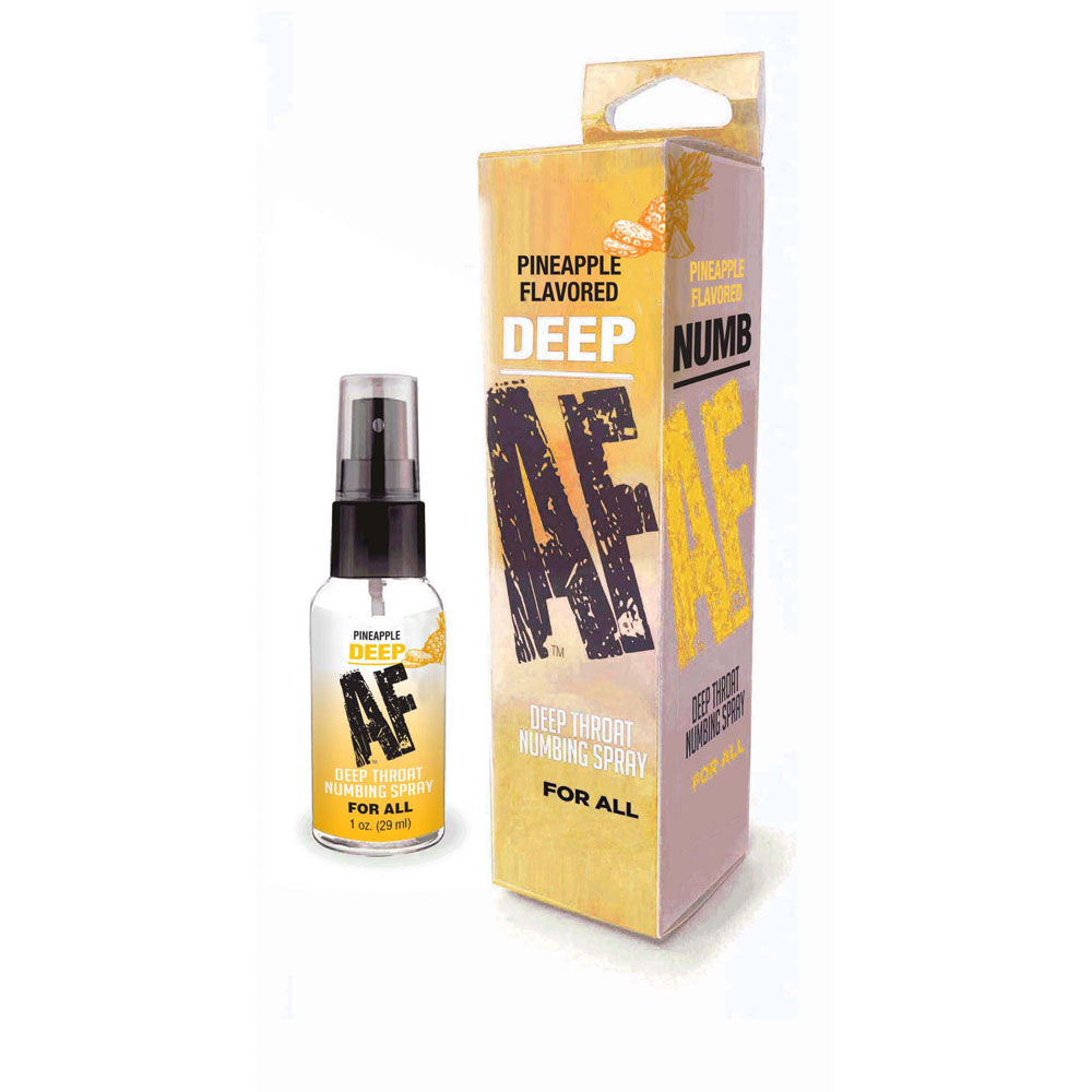 Deep AF - Pineapple - Pineapple Flavoured Deep Throat Spray - 29 ml Default Title > Lube > Oral Gels & Sprays Main image