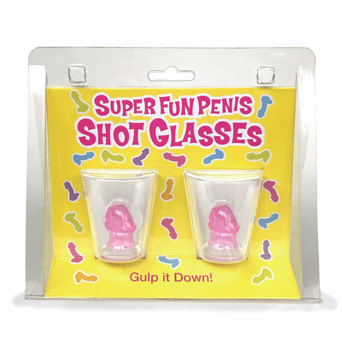 Super Fun Penis Shot Glasses Set of 2 Party Supplies