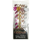 Glitterati Boobie Tall Party Straws Set of 8 Adult Party Accessories Coloured > Novelties > Party Supplies
