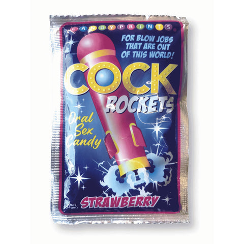 Cock Rockets Strawberry – Flavored Edible Oral Sex Candy Edible