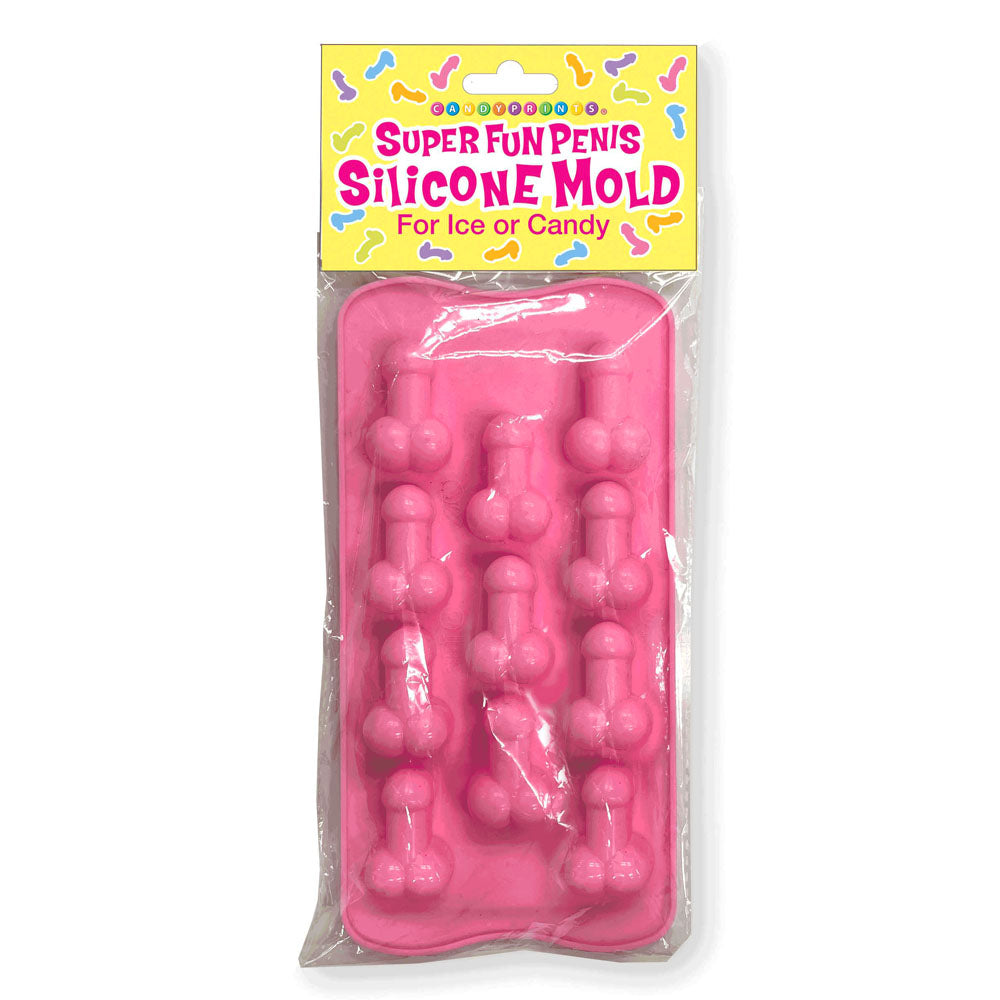 Super Fun Penis Silicone Mold – Novelty Ice Tray and Chocolate Mold Pink > Novelties > Party Supplies Main image