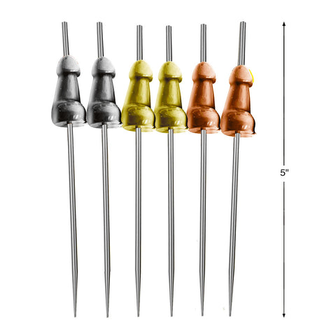 Glitterati Hors d'Oeuvre Picks 6 Pack Elegant Reusable Skewers for Adult Themed Parties > Novelties > Party Supplies
