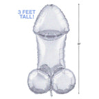 Little Genie Glitterati Disco Penis 3 Foot Mylar Balloon Party Decoration > Novelties > Gag Gifts