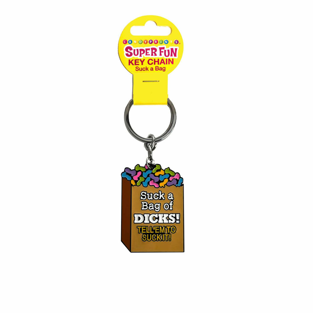 Super Fun Key Chain - Suck A Bag - Novelty Keychain Default Title NOVELTIES