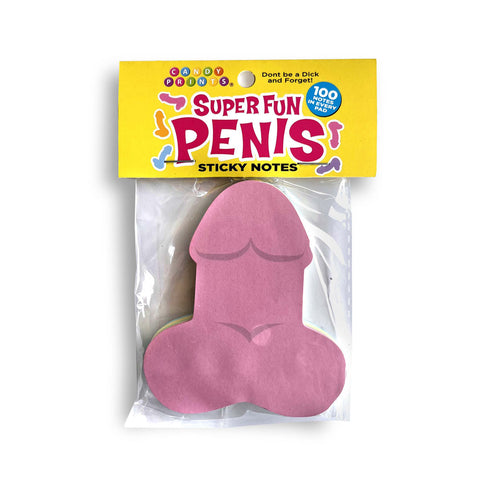 Super Fun Penis Sticky Notes Novelty Office Supplies 100 Pack Coloured Novelties