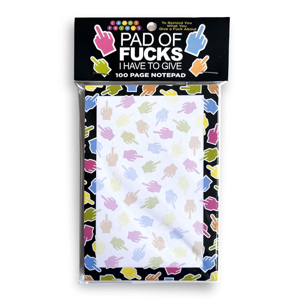 Pad of Fucks I Have to Give – Novelty 100-Page Notepad Default Title > Novelties > Gag Gifts Main image