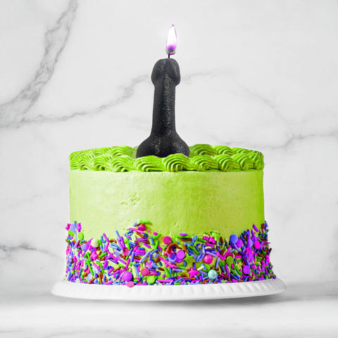 Glitterati Glitter Penis Candle 10 Centimeter Fun Party Accessory Novelty Candles