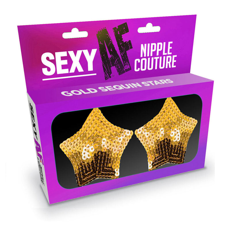 Sexy Af Nipple Couture - Reusable Silicone Star Nipple Pasties Gold > Clothes > Pasties