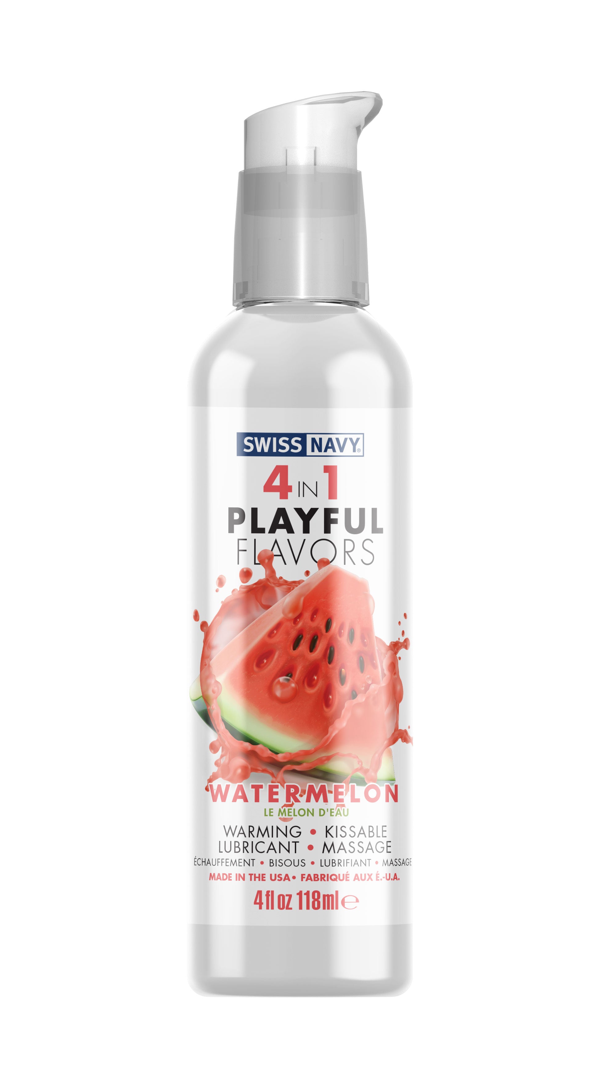 Swiss Navy 4 in 1 Playful Flavors Watermelon Intimacy Gel 4 oz > Essentials > Massage Oil