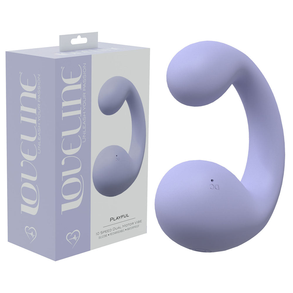 LOVELINE Playful - Lavender Vibrator with 10 Modes Purple > Vibrators > Ladies > Rabbit Multi