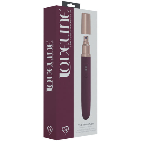 LOVELINE The Traveler - Burgundy Vibrator for Couples BULLETS