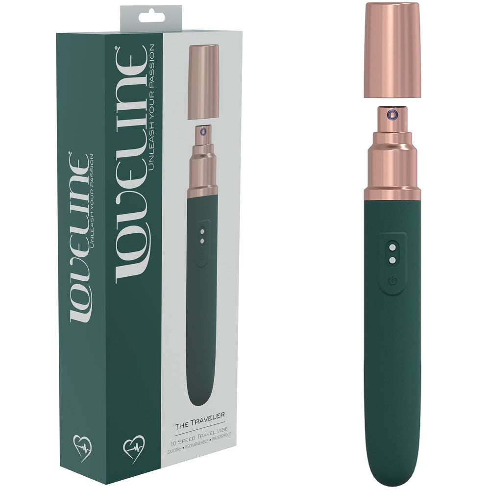 LOVELINE The Traveler - Powerful Whisper Quiet Vibrator Green > Vibrators > Standard Vibrators