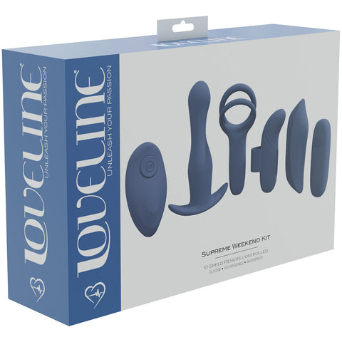 LOVELINE Supreme Weekend Kit - Blue for Ultimate Pleasure Blue Kits