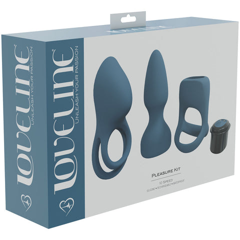 LOVELINE Pleasure Kit - Couples Kit - Blue for Intense Fun Blue Kits