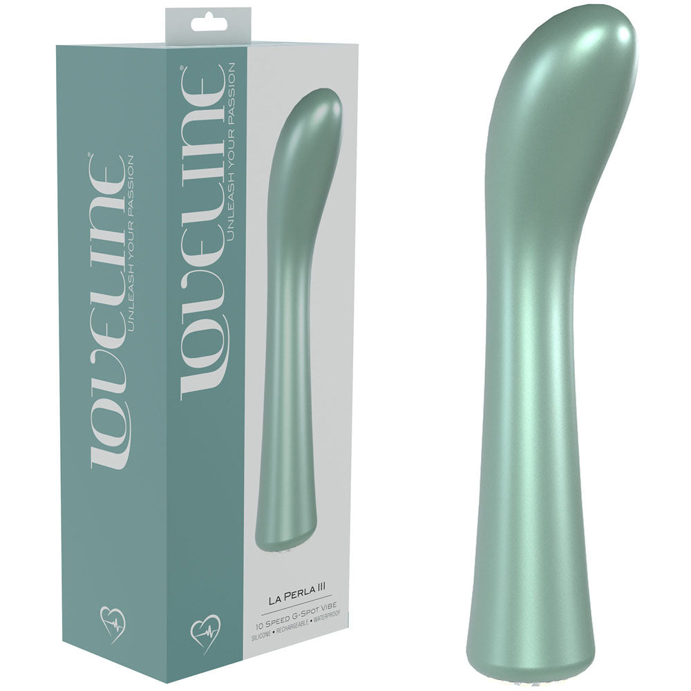 LOVELINE La Perla III - Elegant Whisper Quiet Vibrator Green > Vibrators > Standard Vibrators