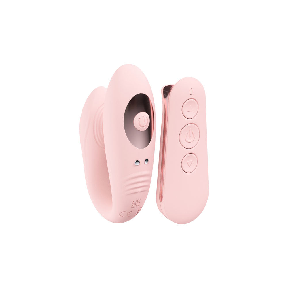 Loveline Charme Dual Motor Vibrator USB Rechargeable G-Spot and Clitoral Vibe with Wireless Remote Couples Toys
