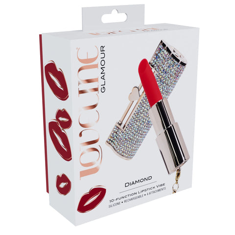 Loveline Diamond – 8.3 cm USB Rechargeable Lipstick Vibrator > Vibrators > Mini Vibrators