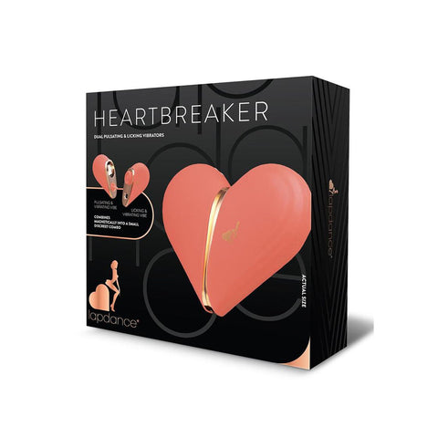 LAPDANCE Heartbreaker 9.8cm USB Rechargeable Stimulator for Pleasure Pink STIMULATORS