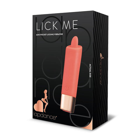 LAPDANCE Lick Me Mini Pocket Vibrator 9.7 cm Rechargeable Pink BULLETS