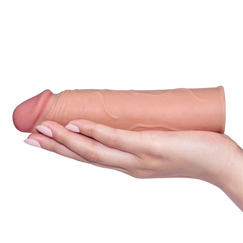 Pleasure X-Tender Sleeve – Super-Realistic 30% thicker. 1" inch extra 6.8" total Length Penis Extension Sleeve > Sex Toys For Men > Penis Sleeves