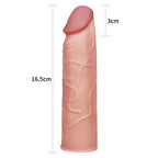 Pleasure X-Tender Sleeve – Super-Realistic 30% thicker. 1" inch extra 6.8" total Length Penis Extension Sleeve > Sex Toys For Men > Penis Sleeves