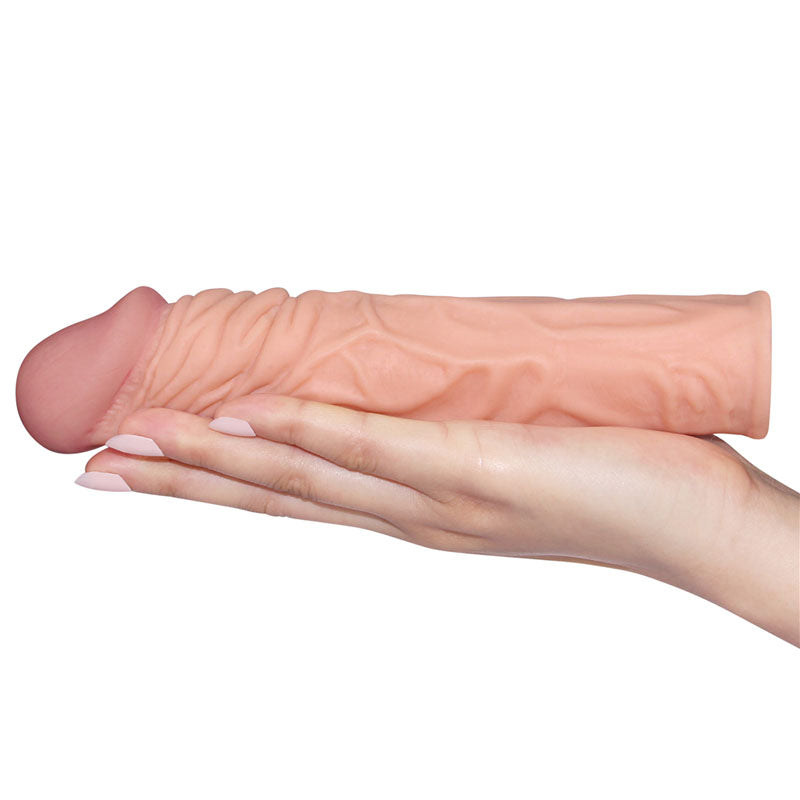 Pleasure X-Tender Sleeve – Super-Realistic 7.7 Inch Penis Extension Sleeve with 2 Inch Length Increase > Sex Toys For Men > Penis Sleeves