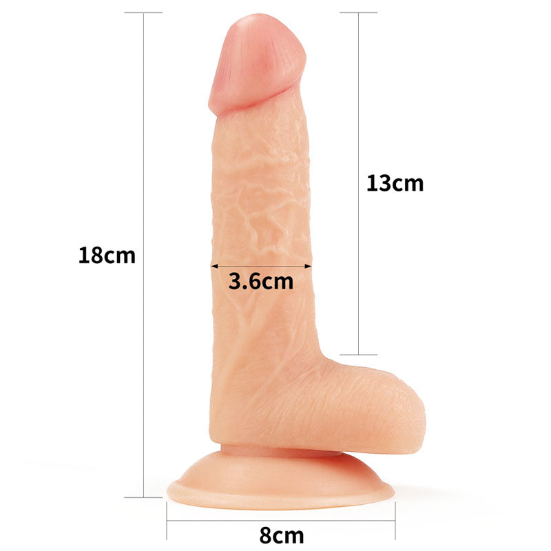 Lovetoy The Ultra Soft Dude – 7 Inch Realistic Dildo with Suction Cup > Dildos > Realistic Dildos