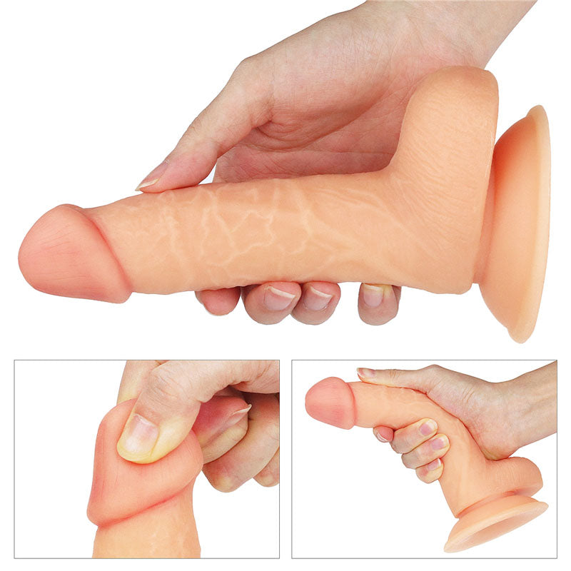 Lovetoy The Ultra Soft Dude – 7 Inch Realistic Dildo with Suction Cup > Dildos > Realistic Dildos