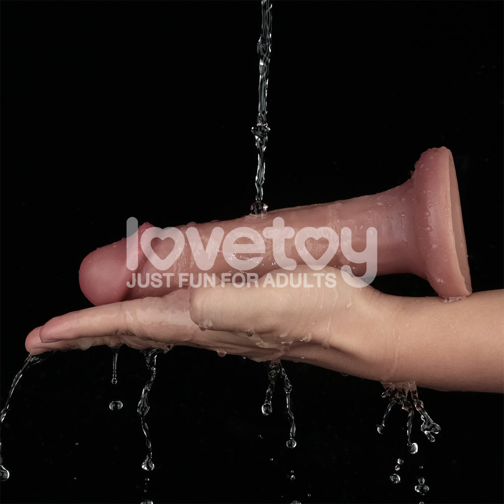 Lovetoy Dual-Density Power Cock – 8 Inch USB Rechargeable Vibrating Dong Secondary image