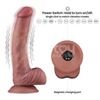 Lovetoy Dual-Density Power Cock – USB Rechargeable 9 Inch Vibrating Dildo > Vibrators > Realistic Vibrators