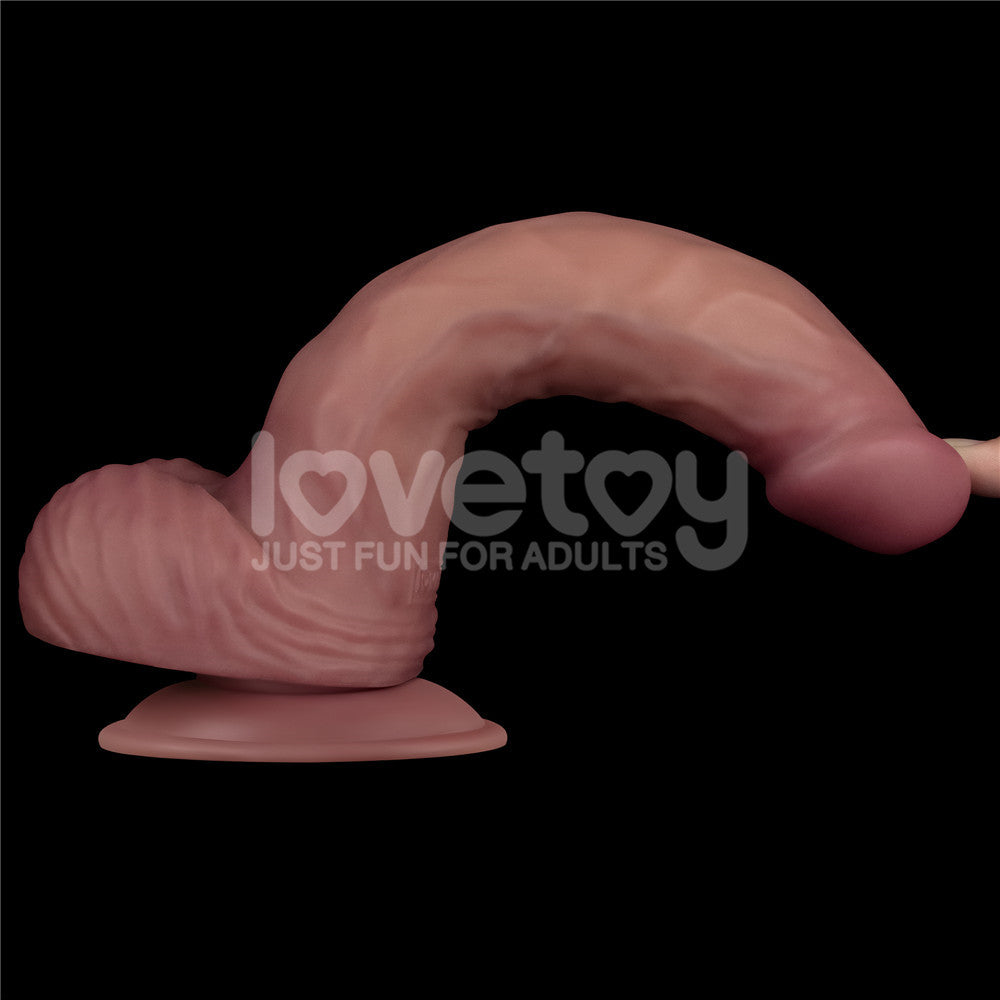 Lovetoy Dual-Density Power Cock – USB Rechargeable 9 Inch Vibrating Dildo > Vibrators > Realistic Vibrators