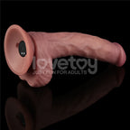 Lovetoy Dual-Density Power Cock – USB Rechargeable 9 Inch Vibrating Dildo > Vibrators > Realistic Vibrators
