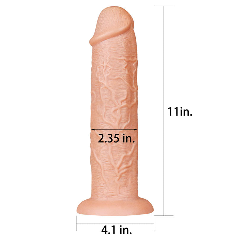 LoveToy Legendary Realistic Dildo 11 Inches 28 Cm – King Size Realistic Dong Dongs Big