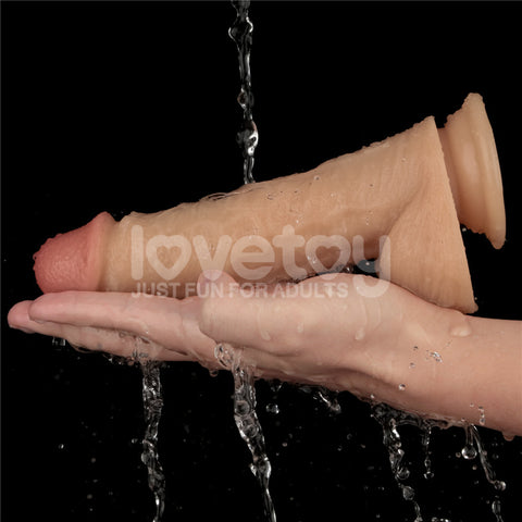 Power Basics 8 Inch Vibrating Dildo – Lifelike Waterproof Dildo Dongs Realistic