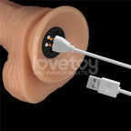 Power Basics 8.5 Inch USB Rechargeable Vibrating Dildo > Vibrators > Realistic Vibrators