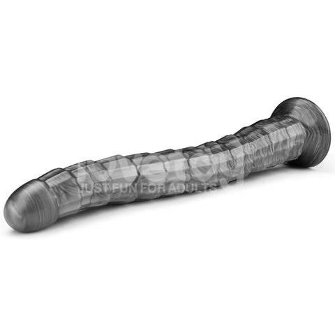King Sized Vibrax Slider (Grey) – USB Rechargeable Vibrating Dildo 36.8 cm (14.5 Inches) Dongs Big