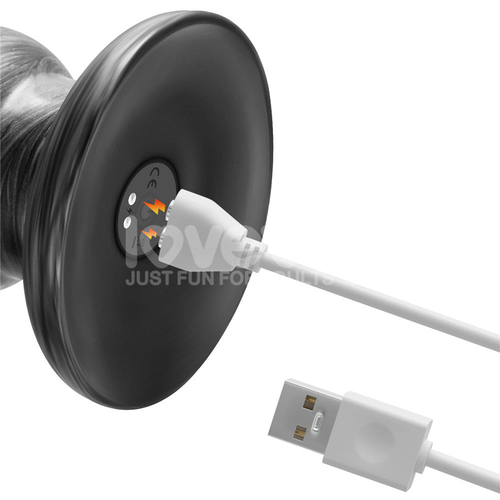 Vibrax Slider (Grey) – USB Rechargeable 12.5 Inch Vibrating Dildo Dongs Big